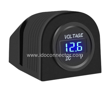 Car Voltage Meter LED Display Tent Round Panel